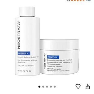 NIB Neostrata  Surface Glycolic Peel 2 piece set pads and peel solution